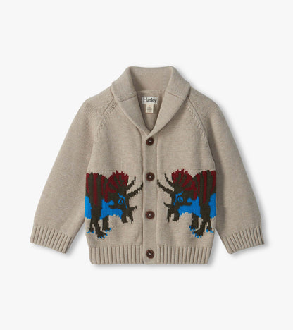Baby & Toddler Boys Dino Roar Shawl Collar Cardigan