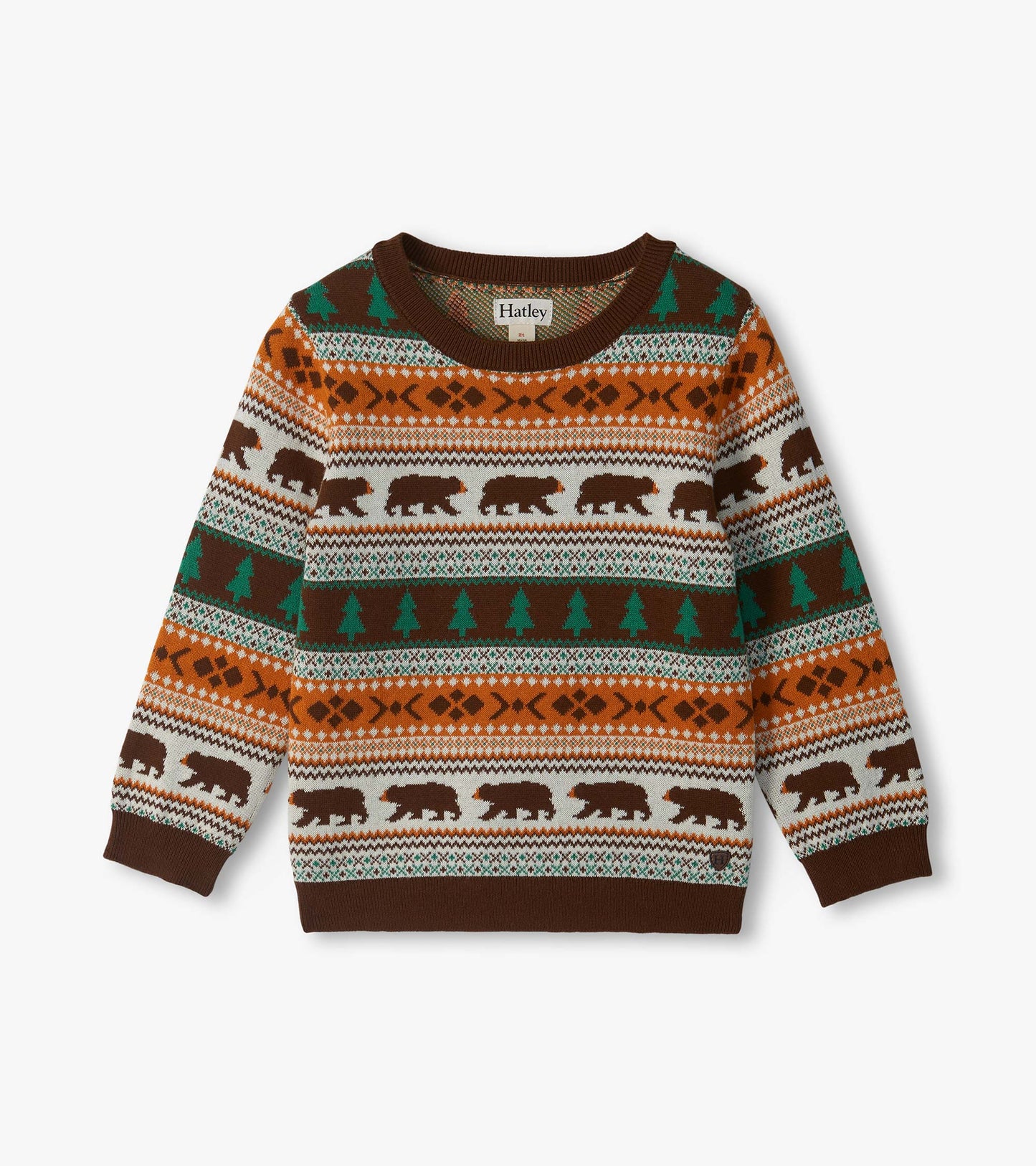 Baby & Toddler Boys Forest Bear Crew Neck Sweater