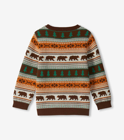 Baby & Toddler Boys Forest Bear Crew Neck Sweater