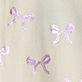 View Baby & Toddler Girls Foil Bows Ruffle Dress Light beige swatch with small lavender foil bow motifs