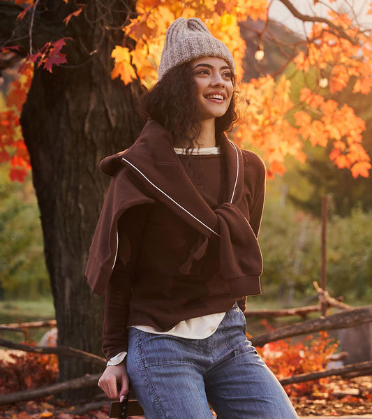 Women's Raglan Sleeve Tee - Fondue Fudge
