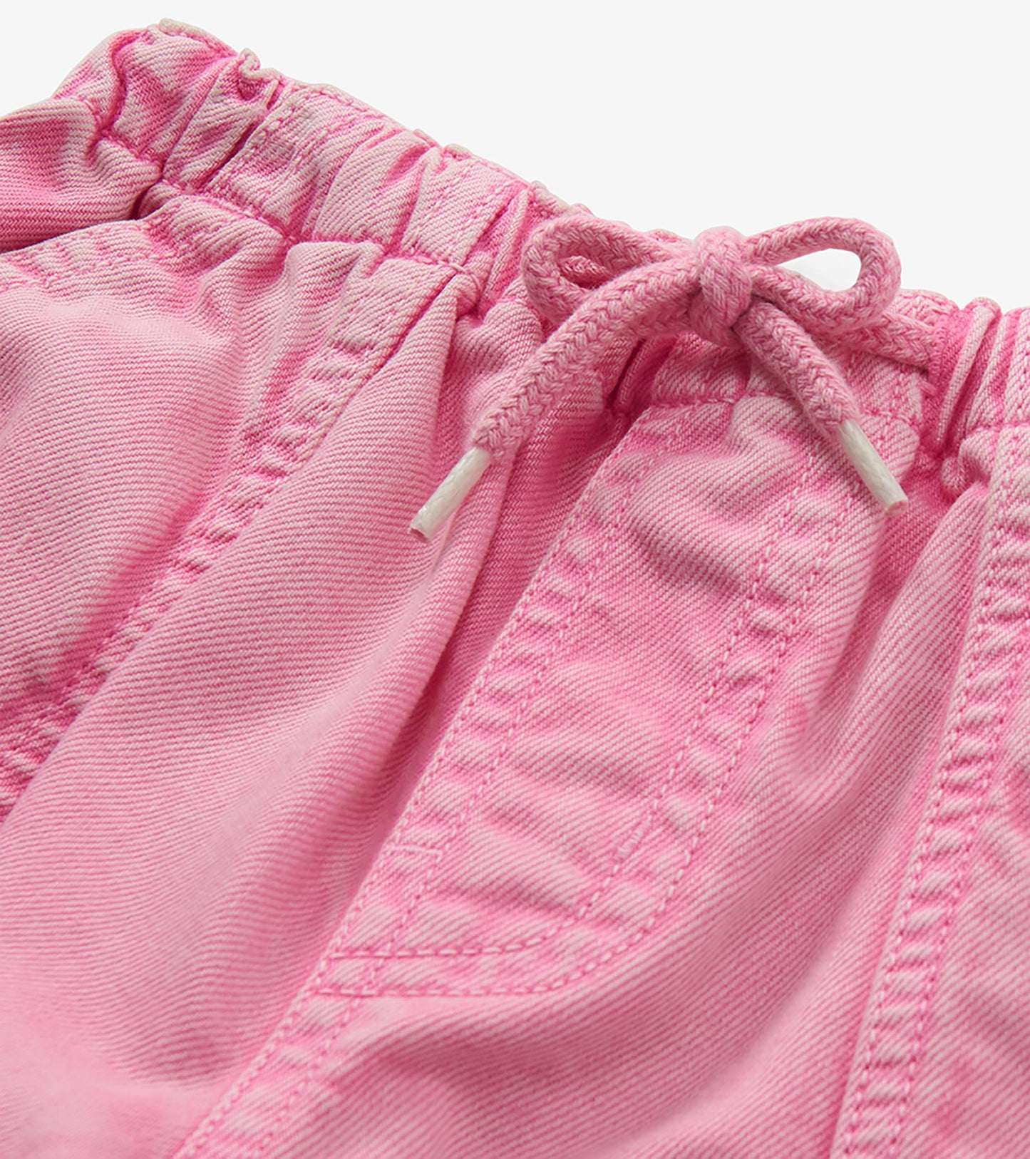 Girls Flamingo Pink Wide Leg Jeans