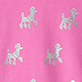View Baby & Toddler Girls Poodle Pups Mix Media Top Pink swatch with small white poodle silhouettes