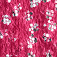 View Girls Silver Sequins on Fuchsia Feathers Pullover Fuchsia feather-like texture with scattered silver sequins