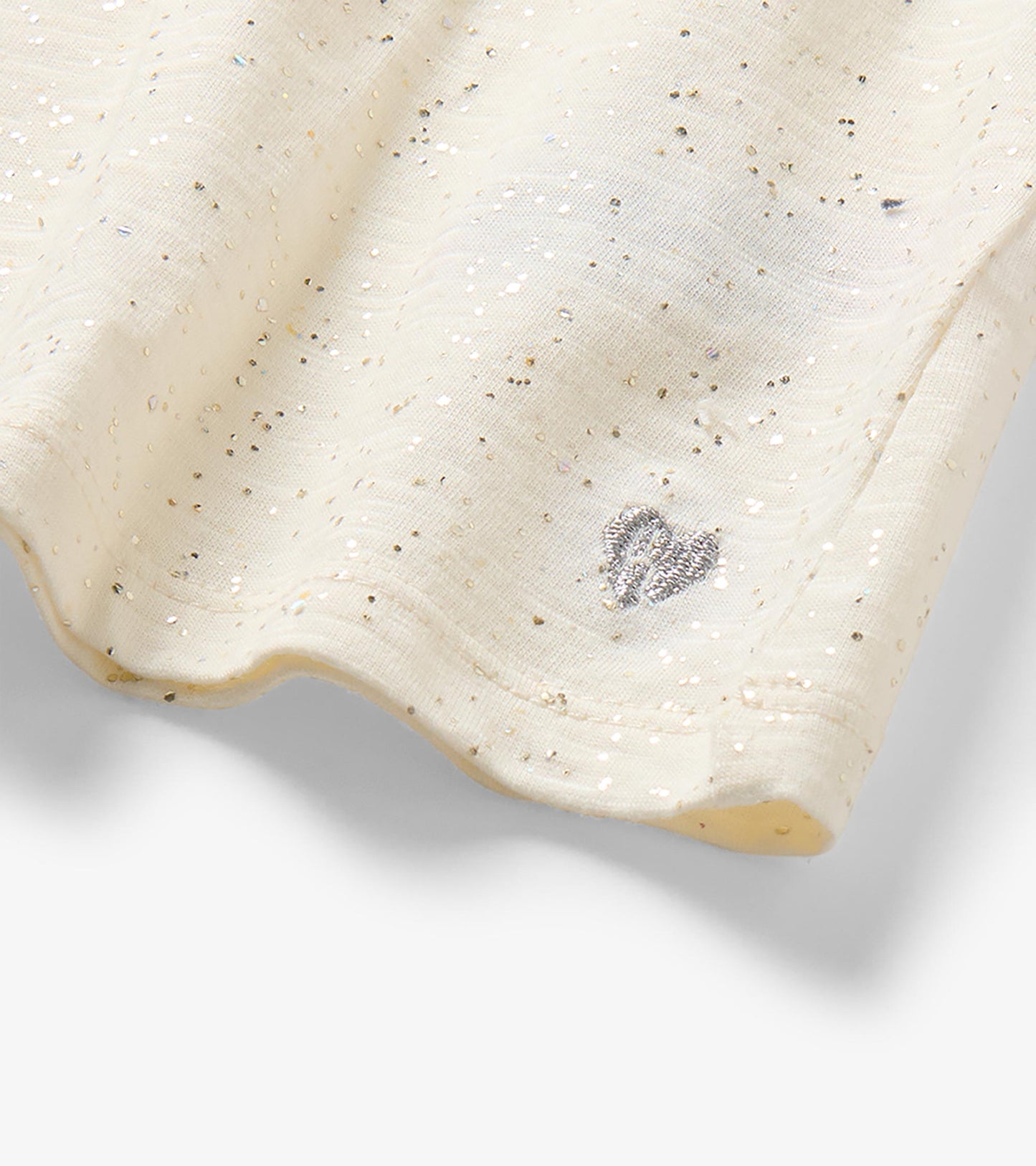Baby & Toddler Girls Cream Hot Melt Basic T-Shirt