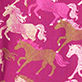 View Girls Galloping Horses Cotton Pajama Set Pink swatch with galloping horses in white, tan, and pale pink