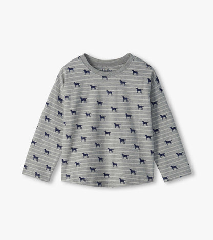 Baby & Toddler Boys Striped Dogs T-Shirt