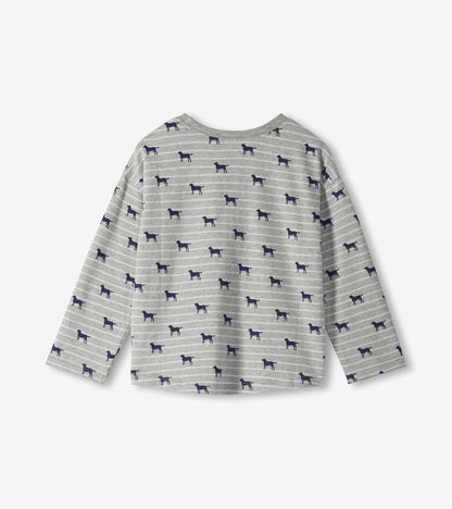 Baby & Toddler Boys Striped Dogs T-Shirt