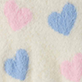 View Baby & Toddler Girls Jumbo Hearts Fuzzy Cardigan Cream fuzzy swatch with blue and pink heart shapes