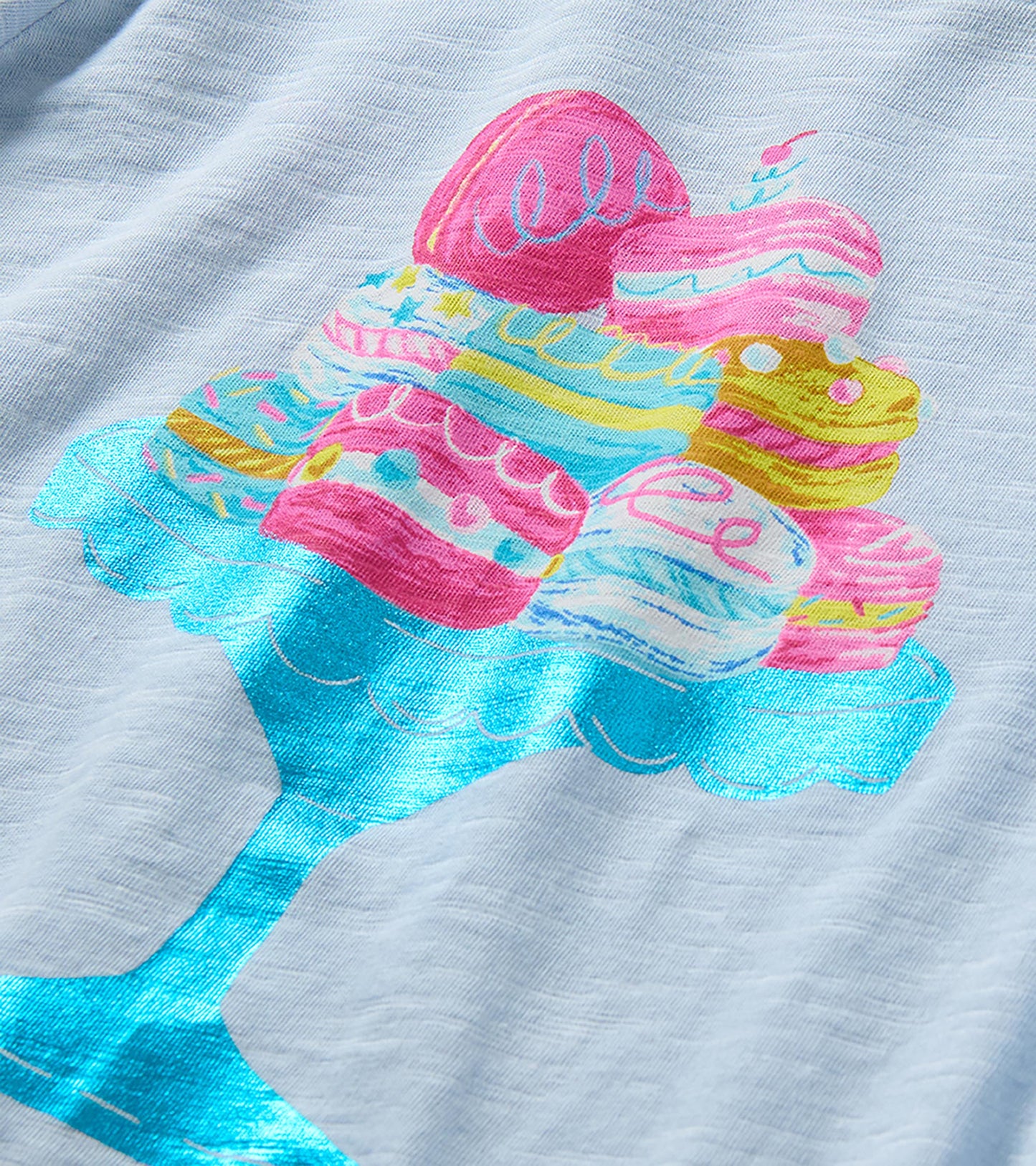 Girls Yummy Macarons Graphic T-Shirt