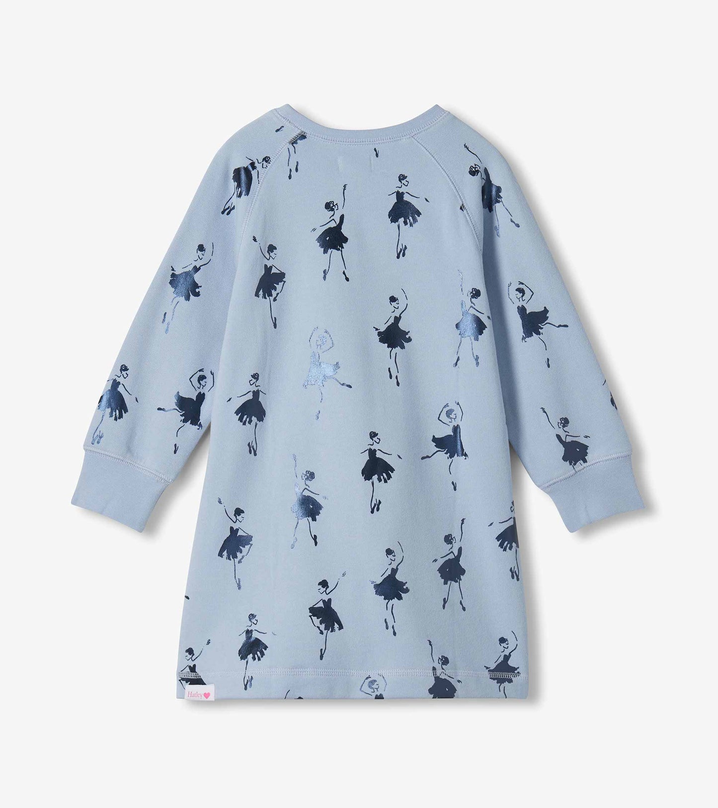 Girls Foil Ballerinas Sweatshirt Dress