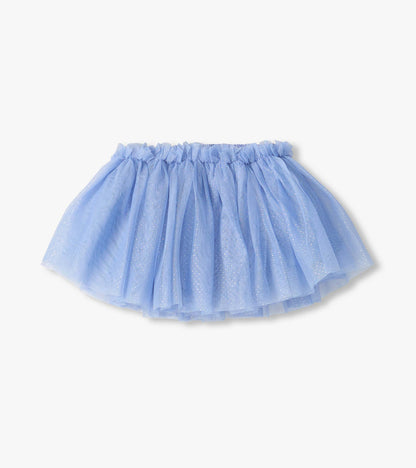 Kentucky Blue Puffy Tutu with layered light blue skirt and glittery mesh overlay