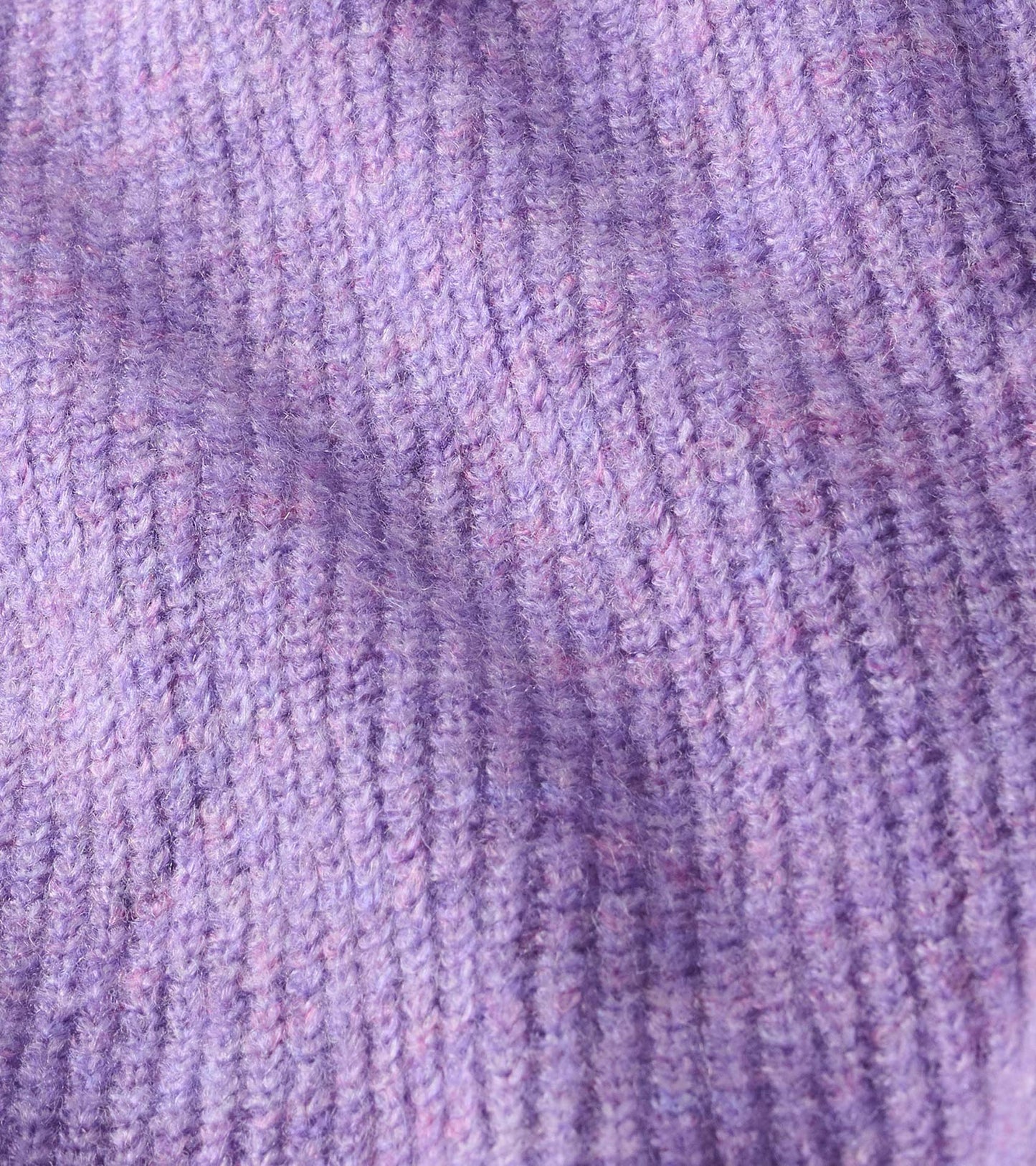 Close-up of lilac melange ribbed knit texture on the Iris Sweater Dress