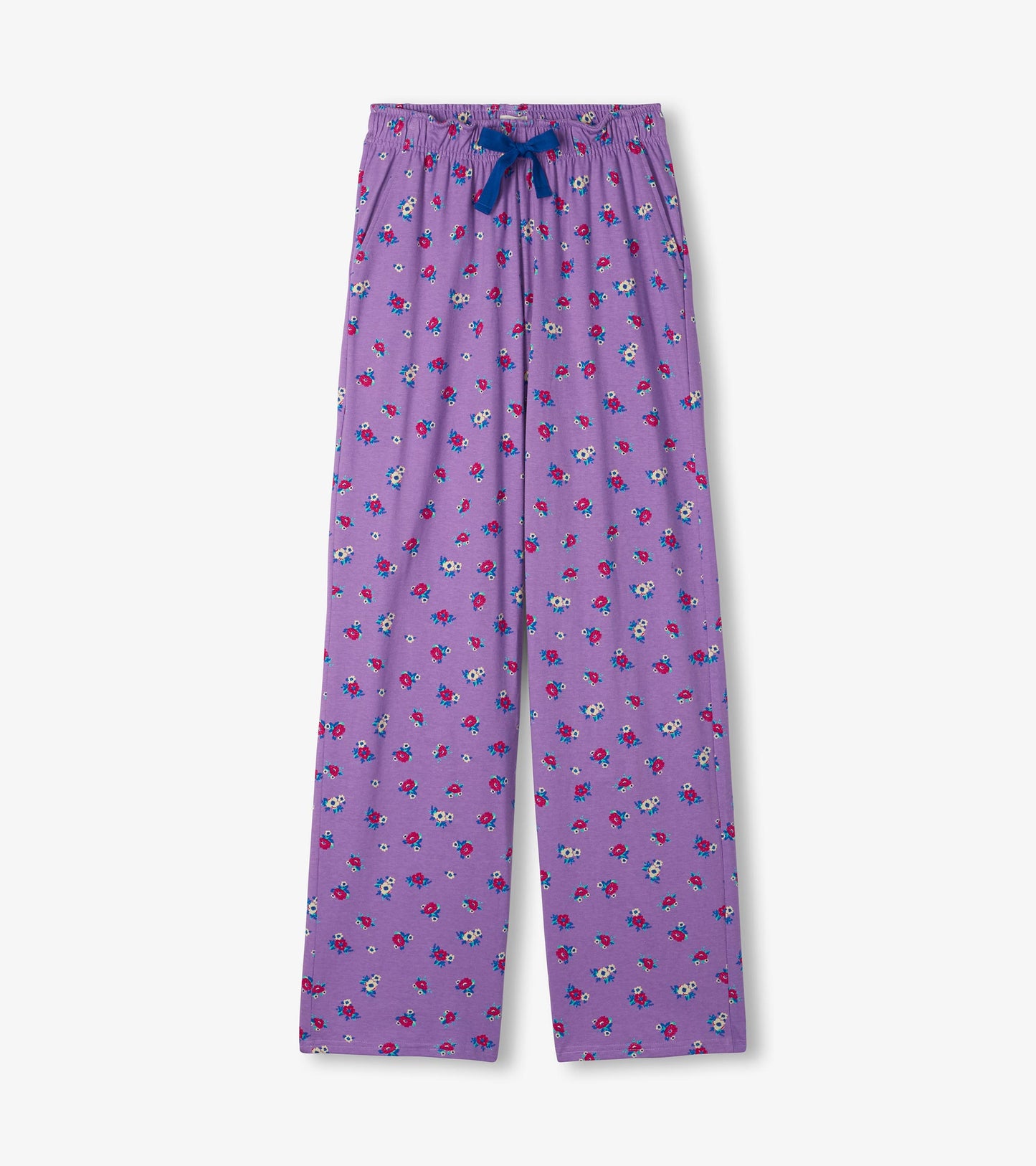 Women's Lilac Bouquet Cotton Pajama Set