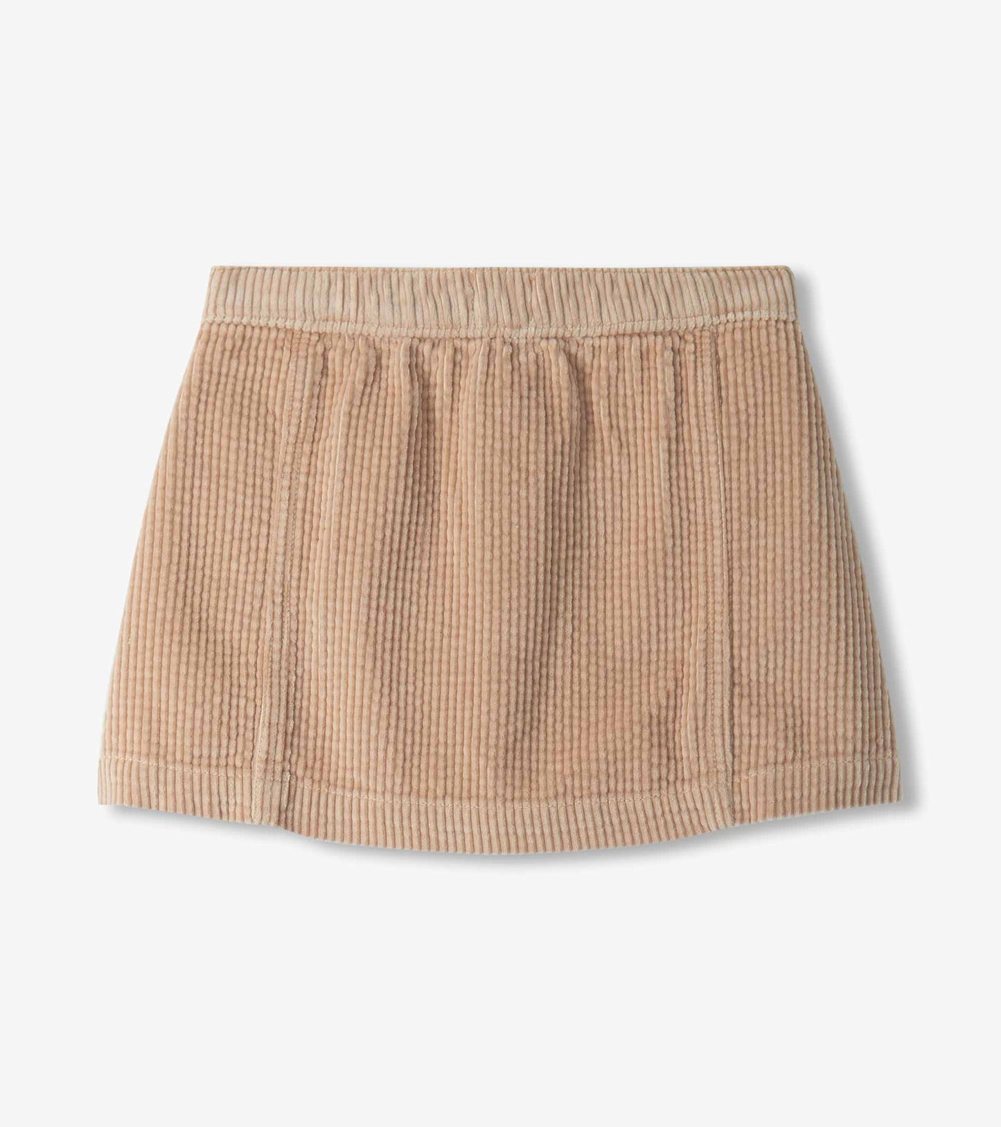 Girls Taupe A-Line Corduroy Skirt