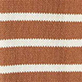 Women's Johnny Collar Sweater - Camel and Cream Stripes