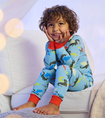 Boys Dragons Cotton Pajama Set