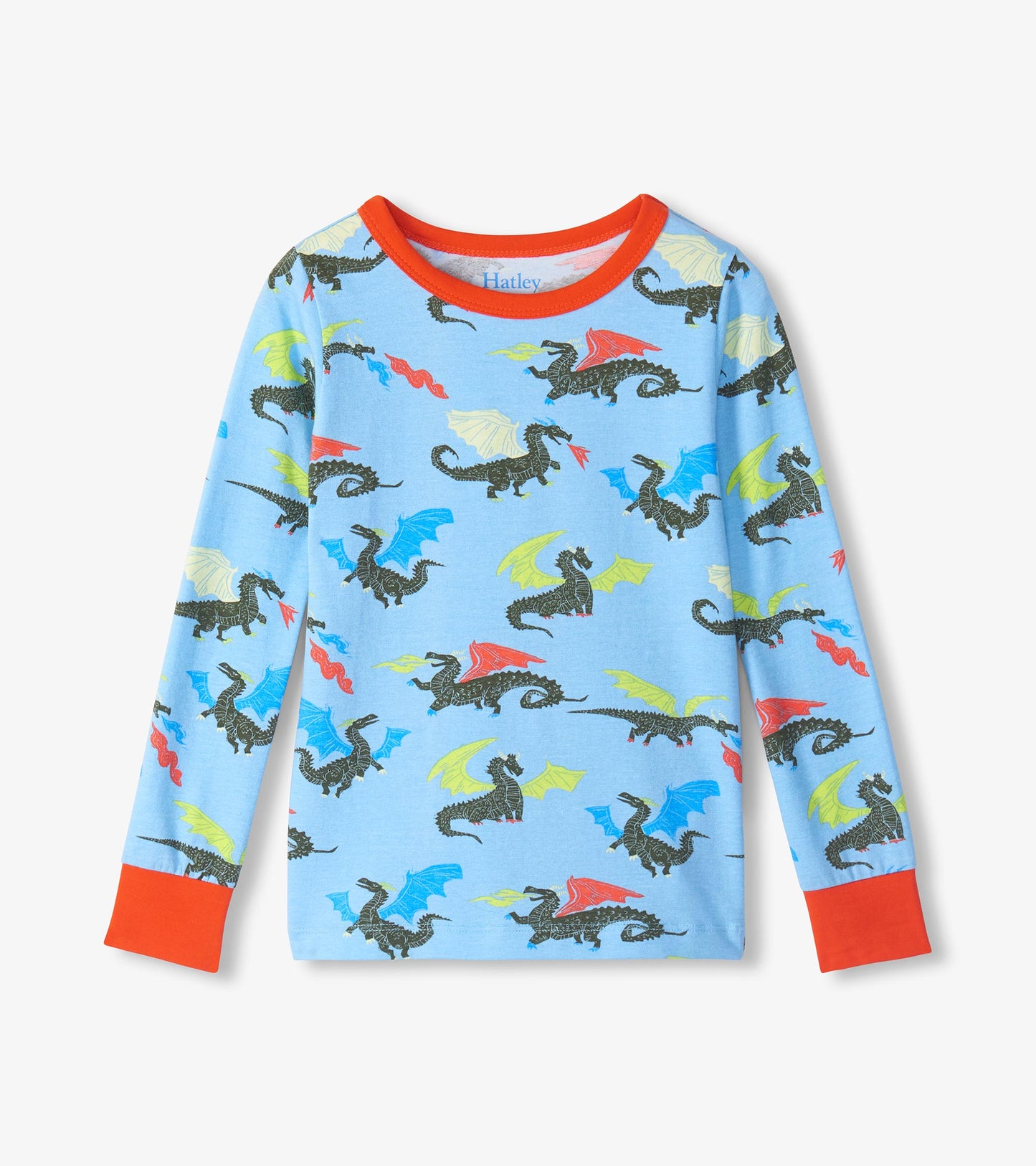 Boys Dragons Cotton Pajama Set