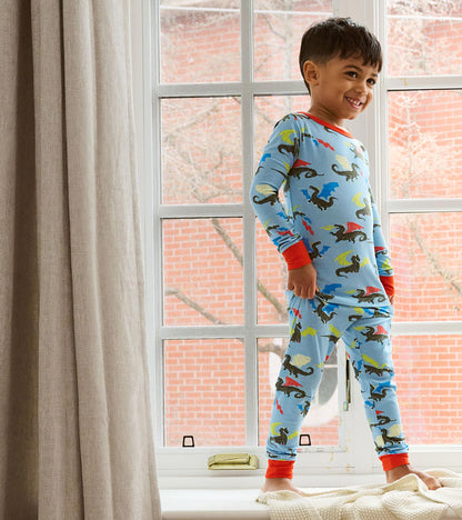 Boys Dragons Cotton Pajama Set