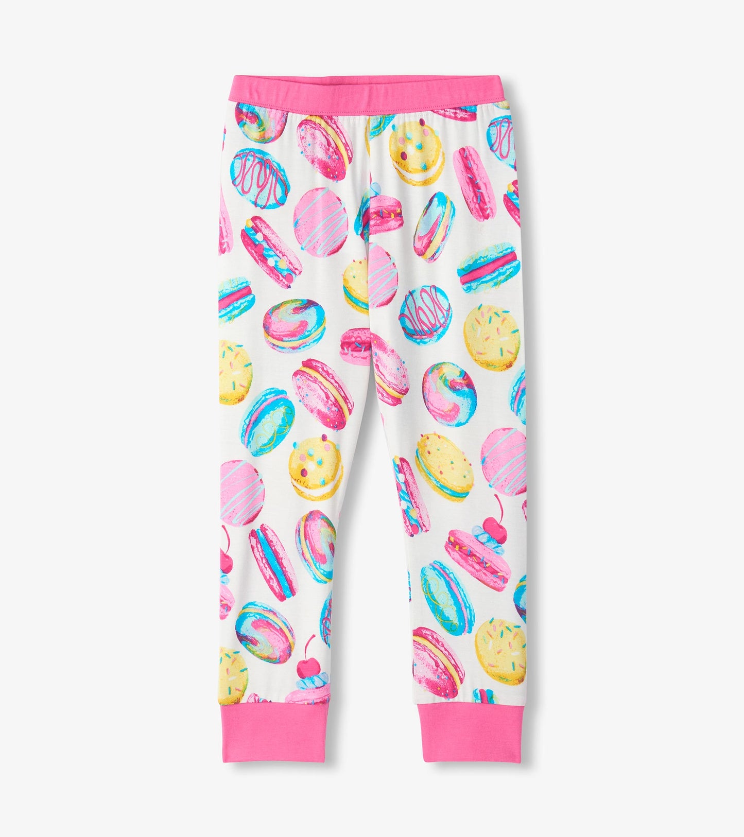 Girls Macaron Bamboo Pajama Set