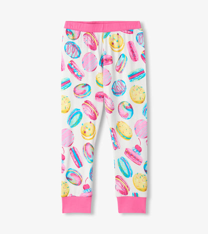 Girls Macaron Bamboo Pajama Set