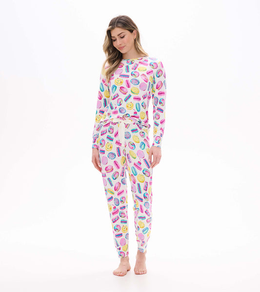 Women's Macaron Bamboo Pajama Set