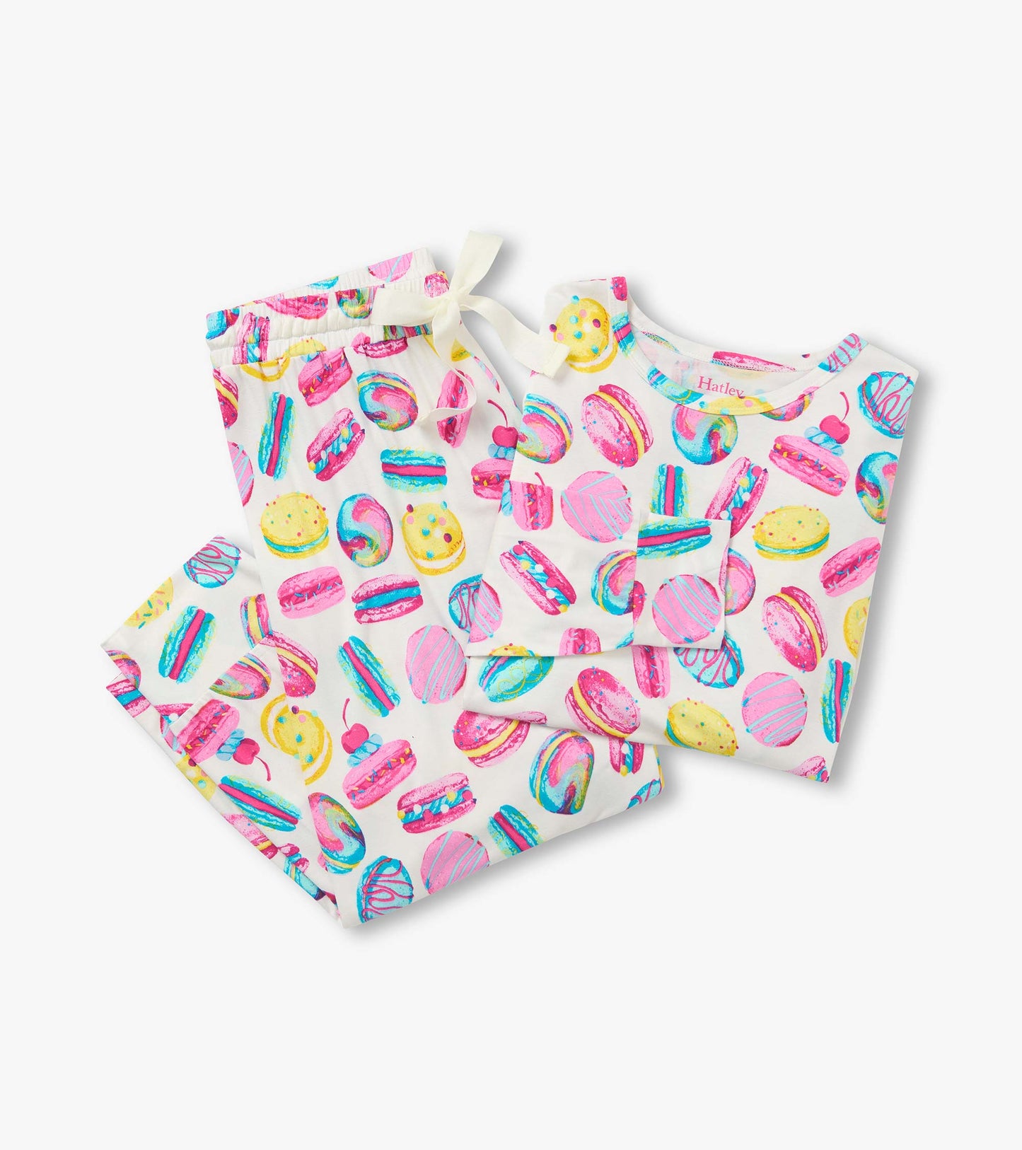 Women's Macaron Bamboo Pajama Set