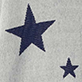 View Women's Rolled Edge Sweater - Navy Stars on Cream Cream swatch with navy blue stars