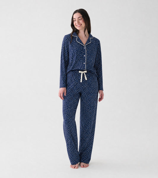 Women's Polka Dots Cotton Pajama Set