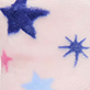 View Girls Night Sky Fleece Slippers Pale pink swatch with blue and pink stars