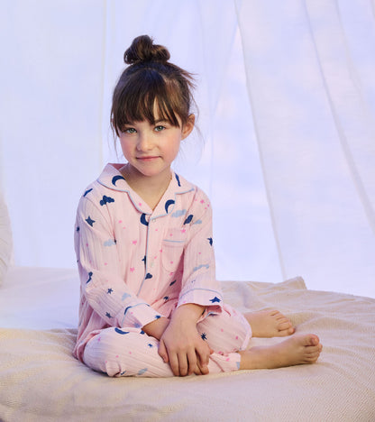 Girls Night Sky Relaxed Fit Pajama Set