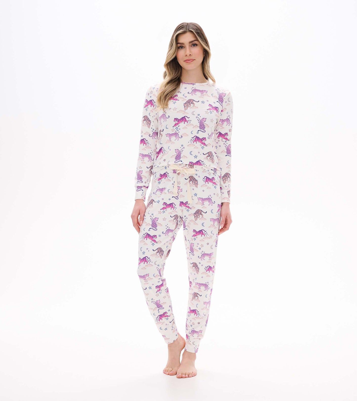 Women's Night Time Tigers Bamboo Pajama Set