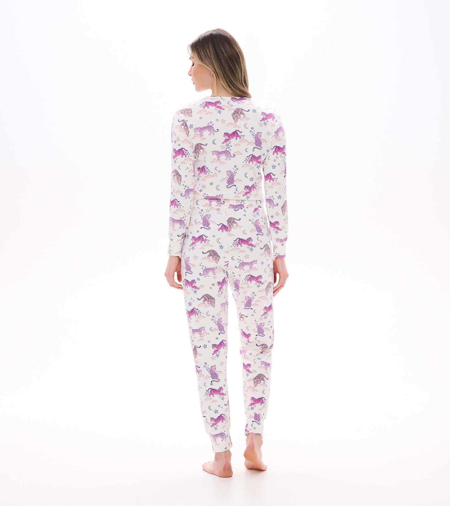 Women's Night Time Tigers Bamboo Pajama Set