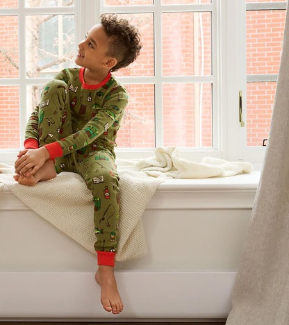 Boys Outdoor Explorer Cotton Pajama Set