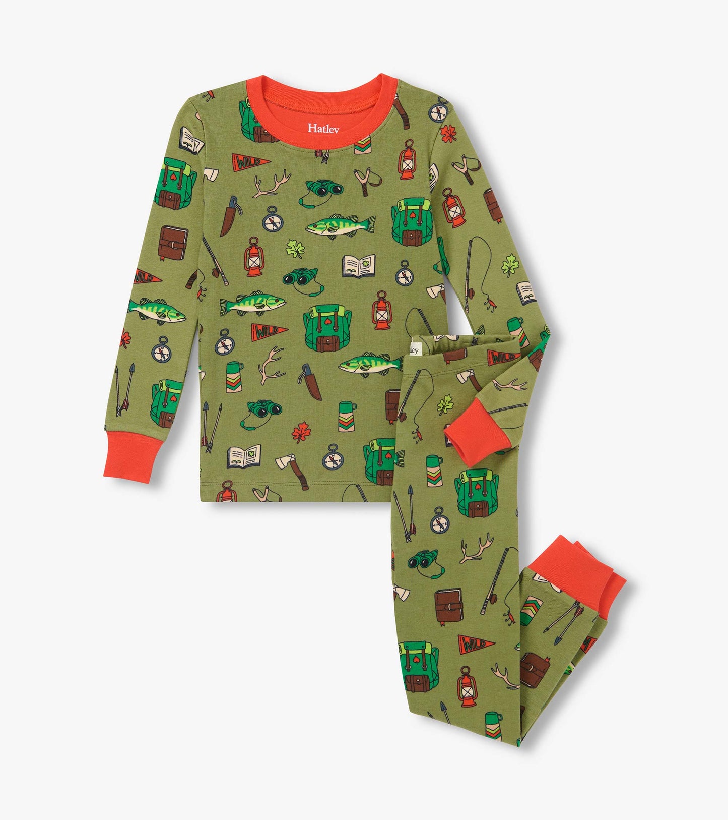 Boys Outdoor Explorer Cotton Pajama Set