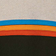 View Boys Oatmeal Colourblock Pullover Hoodie Oatmeal, blue and orange horizontal stripes above a dark green section