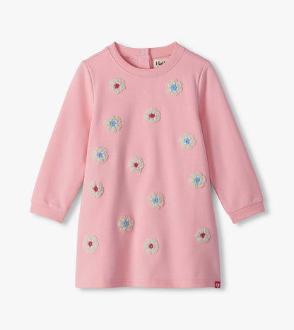 Baby & Toddler Girls Pink Flowers Teddy Bear Dress