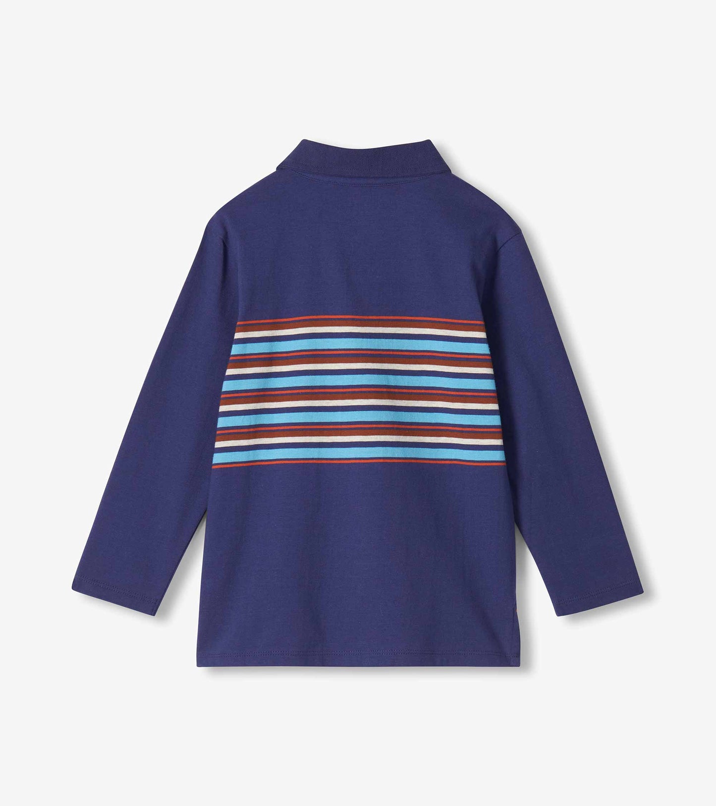 Boys Patriot Blue Stripes Rugby Shirt