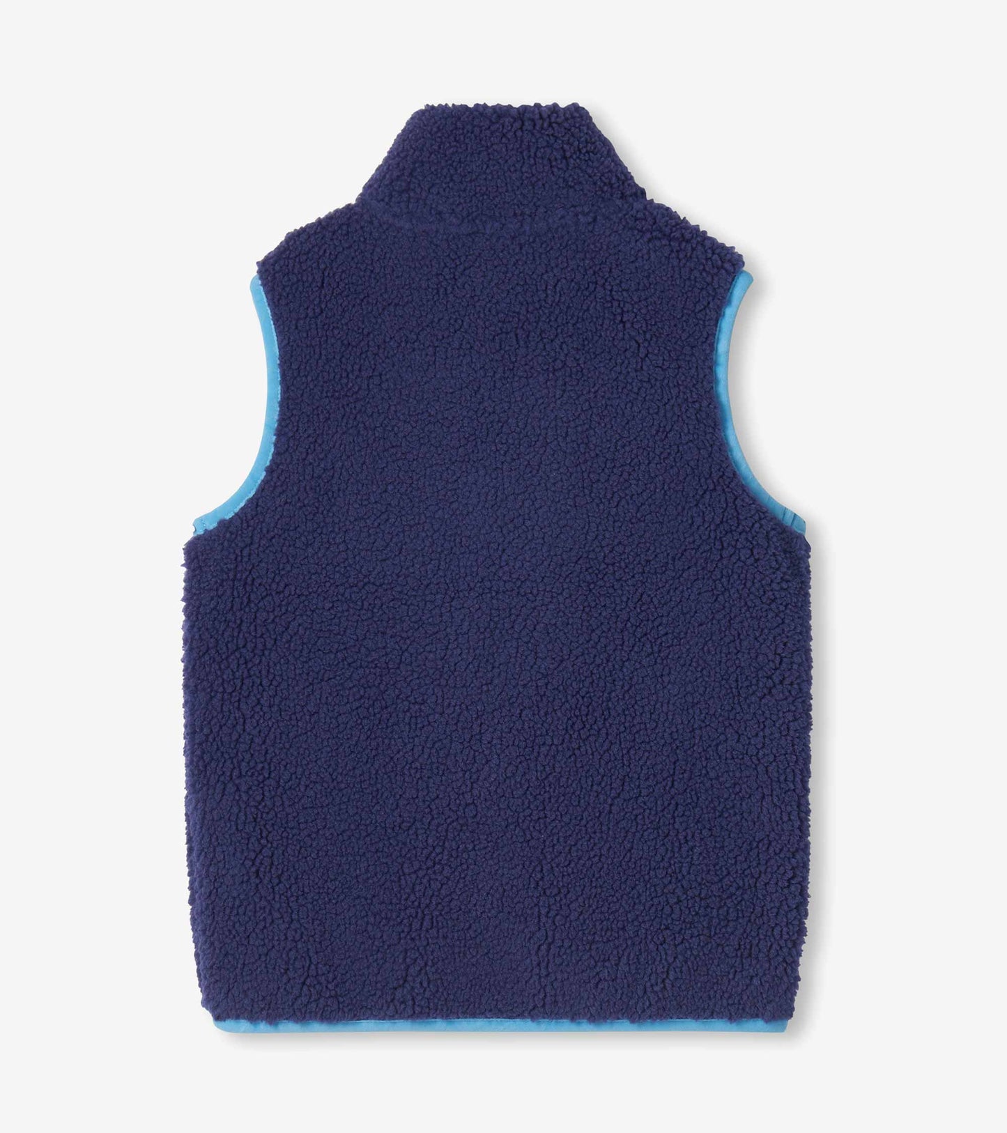 Boys Patriot Blue Faux Sherpa Vest