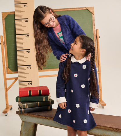 Girls Patriot Blue Preppy Dress