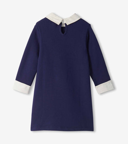 Girls Patriot Blue Preppy Dress