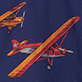 View Baby & Toddler Boys Vintage Planes Crew Neck T-Shirt Navy swatch with orange and red vintage airplane illustrations