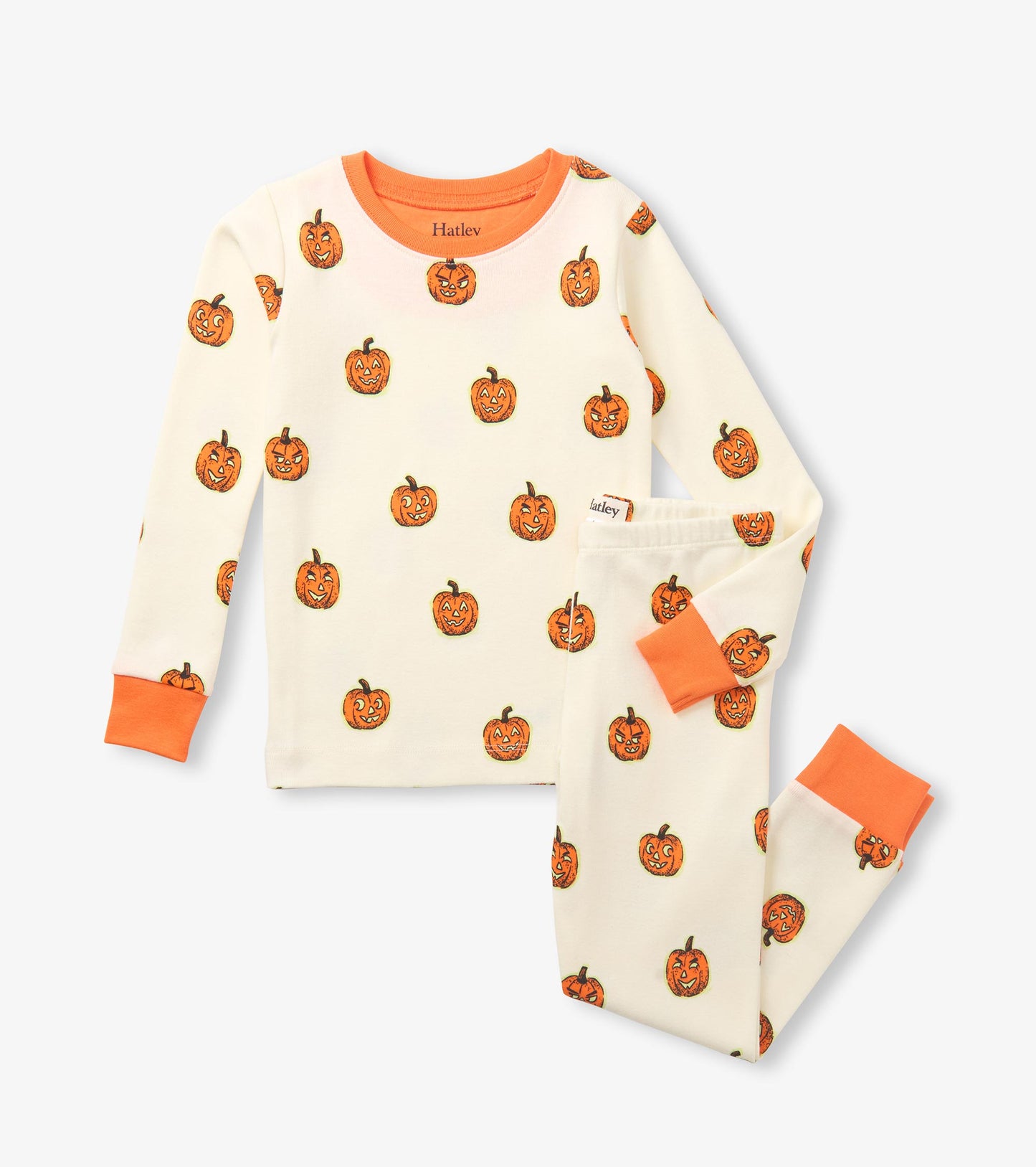 Kids Pumpkins Cotton Pajama Set