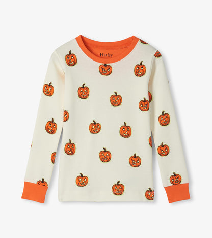 Kids Pumpkins Cotton Pajama Set