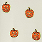 View Kids Pumpkins Cotton Pajama Set cream swatch with small orange pumpkin faces