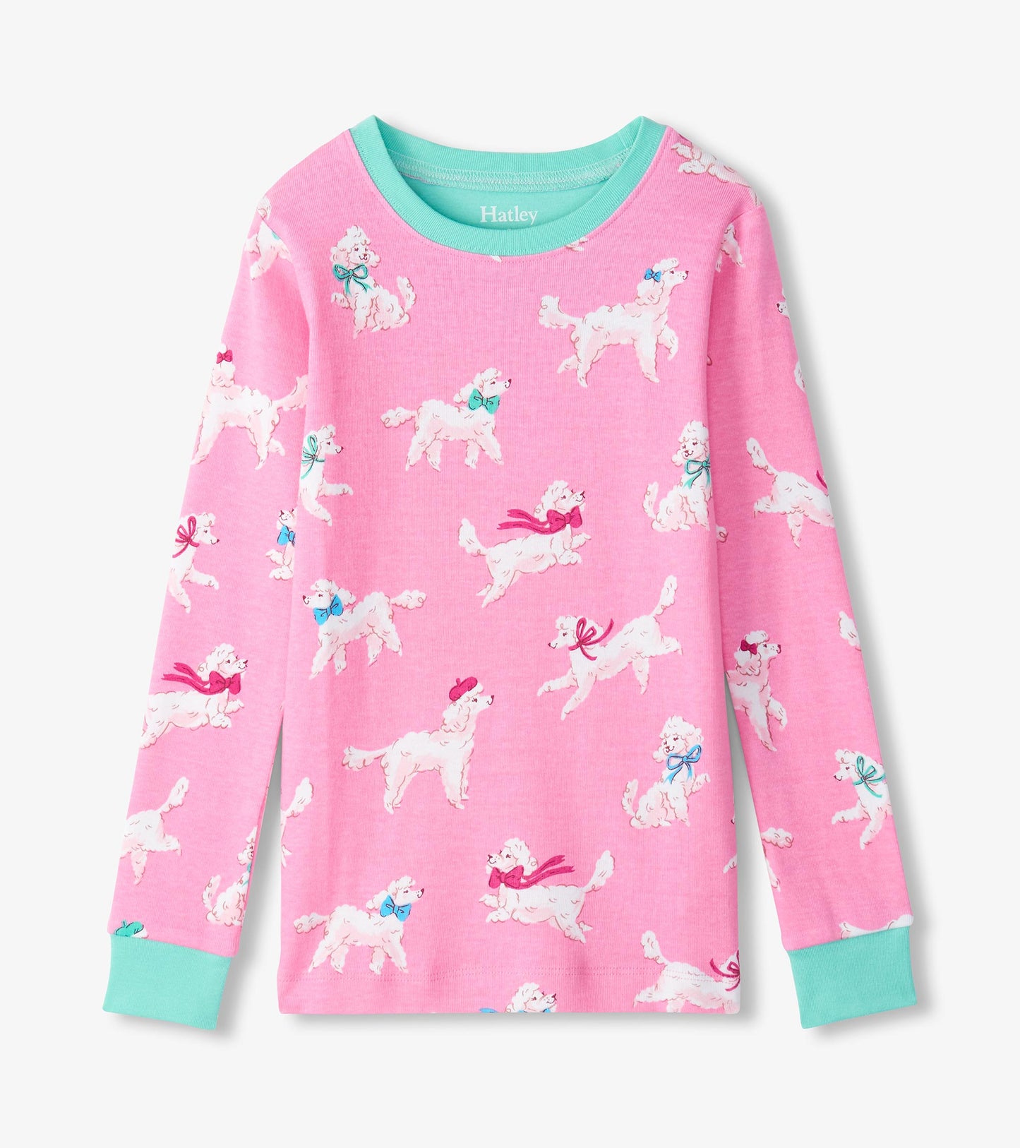 Girls Poodle Pups Cotton Pajama Set