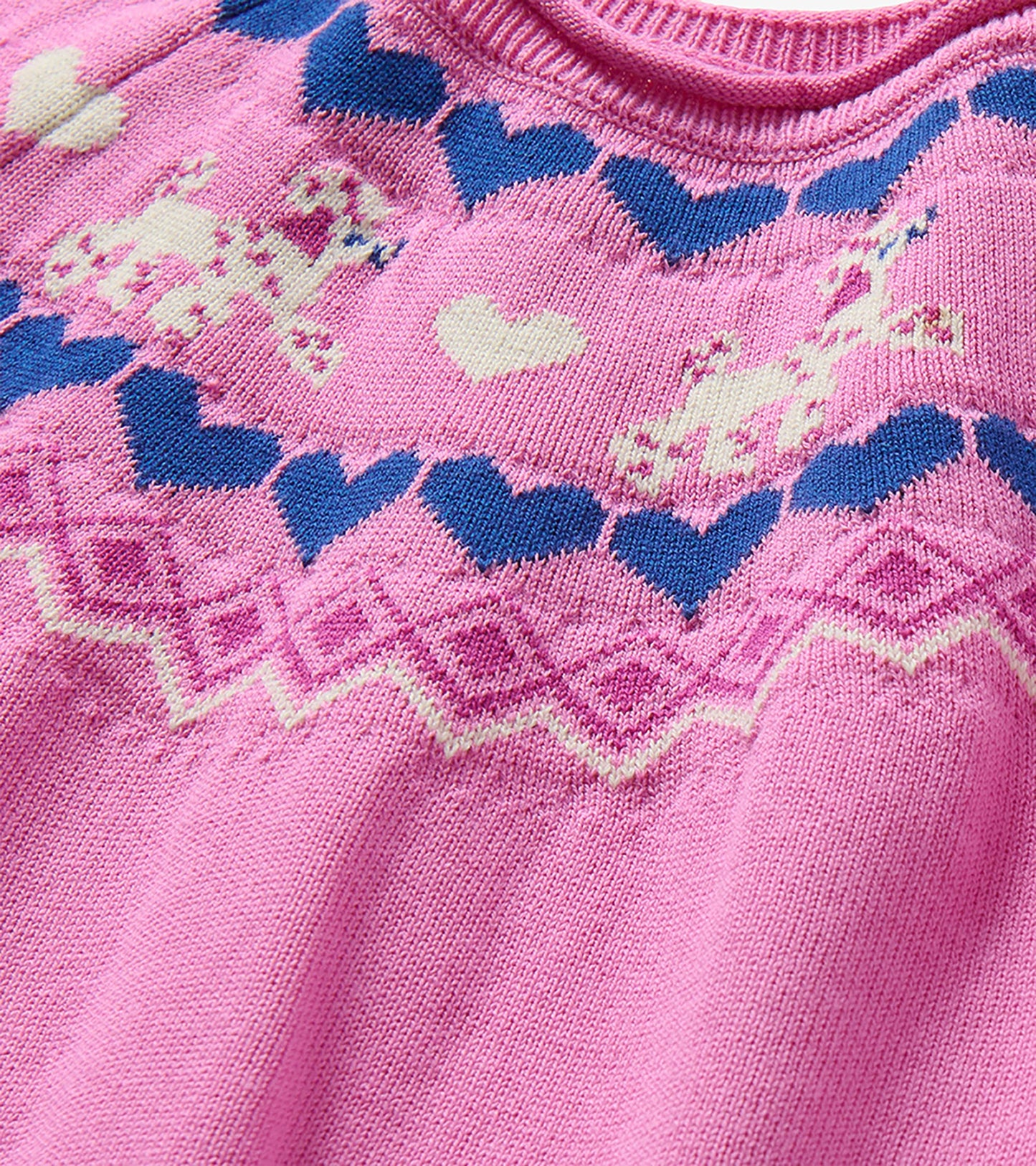 Baby & Toddler Girls Pink Pups Sweater Dress