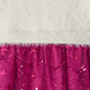 View Girls Starburst Sequins Fuzzy Mixed Dress Bright pink fabric with small sequins and textured folds