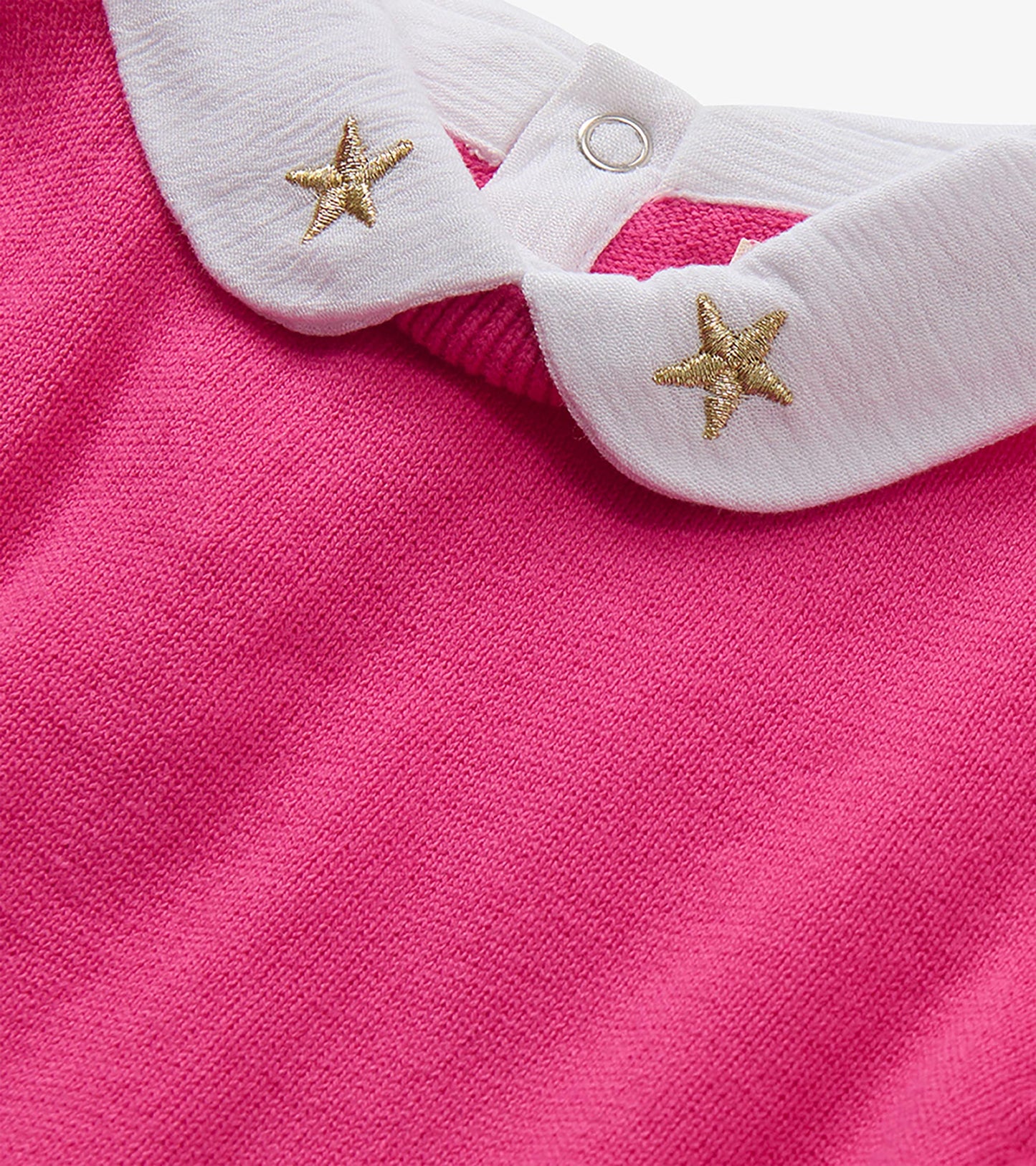 Girls Pink Yarrow Peter Pan Collar Sweater