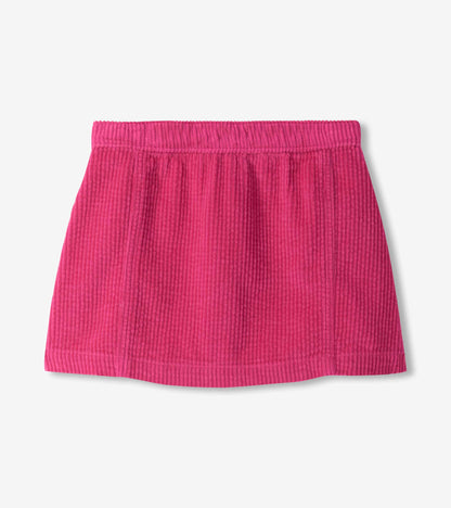 Girls Pink A-Line Corduroy Skirt
